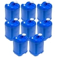 thumbnail image 1 of WaterPrepared ReadyJug 7 Gal Stackable Water Storage Container with Spigot, Blue, 8 Pack, 1 of 11