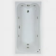 thumbnail image 1 of WaterTech Acrylic 60 in. x 32 in. Ultra Reversible Drain Drop-In Whirlpool Tub - White, 1 of 1