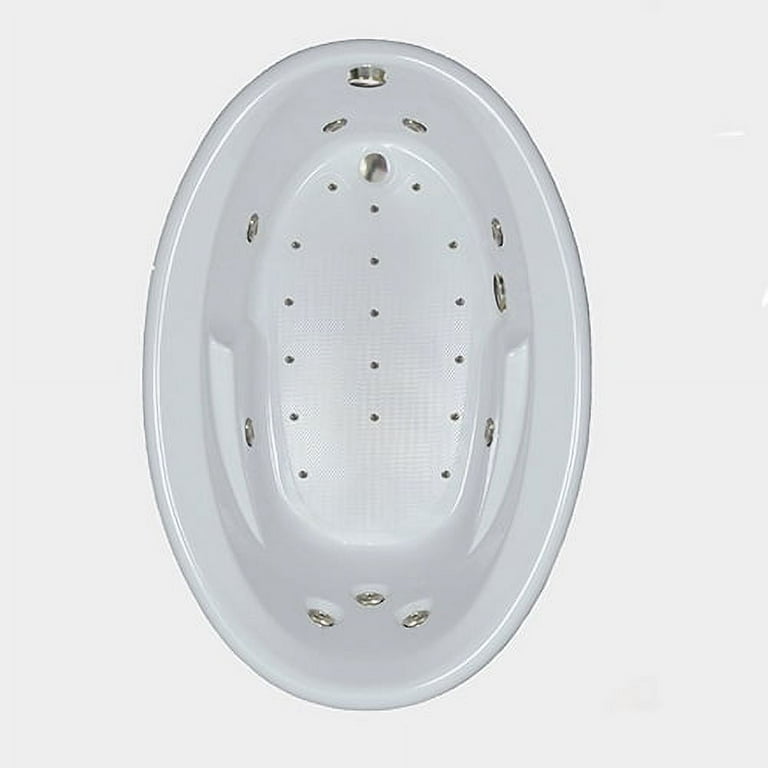 Premier 73 in. Oval Drop-in Whirlpool Bathtub in Biscuit Premier 73 in. Oval Drop-in Whirlpool Bathtub in Biscuit