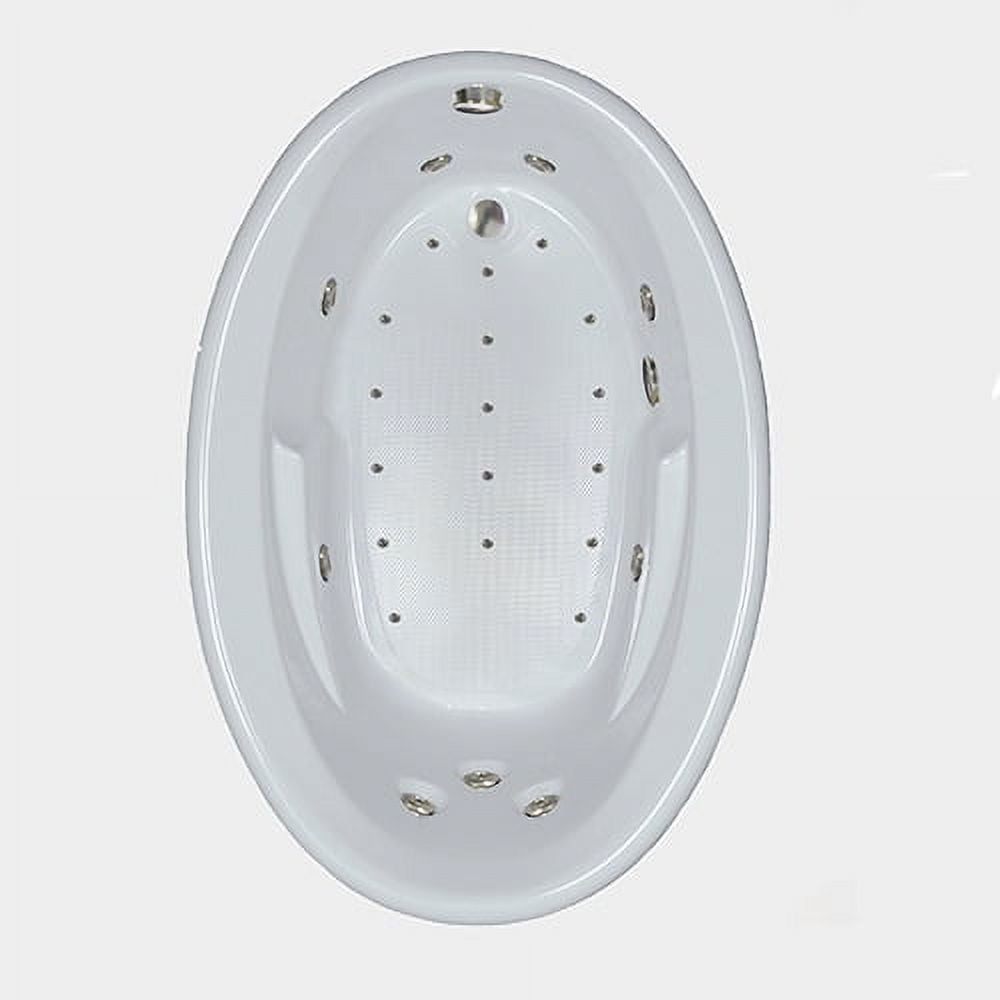 Premier 73 in. Oval Drop-in Whirlpool Bathtub in Biscuit Premier 73 in. Oval Drop-in Whirlpool Bathtub in Biscuit