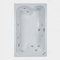 thumbnail image 1 of WaterTech Acrylic 60 in. x 43 in. Reversible Drain Drop-In Whirlpool Tub - Biscuit, 1 of 1
