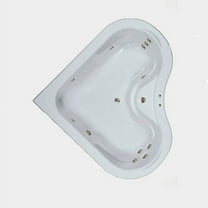 WaterTech Acrylic 64 in. x 64 in. Elite Series Drop-In Whirlpool Tub - Biscuit