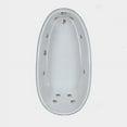 thumbnail image 1 of WaterTech Acrylic 72 in. x 36 in. Reversible Drain Drop-In Whirlpool Tub - White, 1 of 2