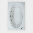 thumbnail image 1 of WaterTech Acrylic 72 in. x 42 in. GW Center Drain Drop-In Whirlpool Tub - Biscuit, 1 of 1