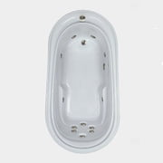 WaterTech Acrylic 73 in. x 38 in. Elite Series Drop-In Whirlpool Tub - Biscuit