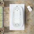 thumbnail image 1 of WaterTech Acrylic 73 in. x 38 in. Elite Series Drop-In Whirlpool and Air Bath Combination Tub - Bone, 1 of 3