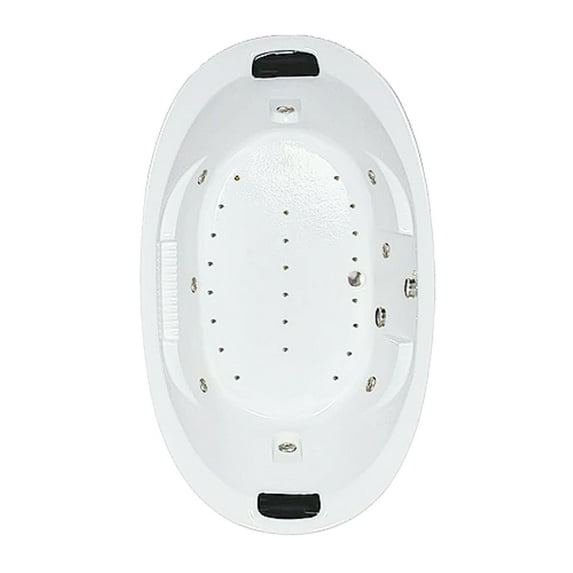 WaterTech Acrylic 84 in. x 46 in. Drop-In Whirlpool and Air Bath Combination Tub - White