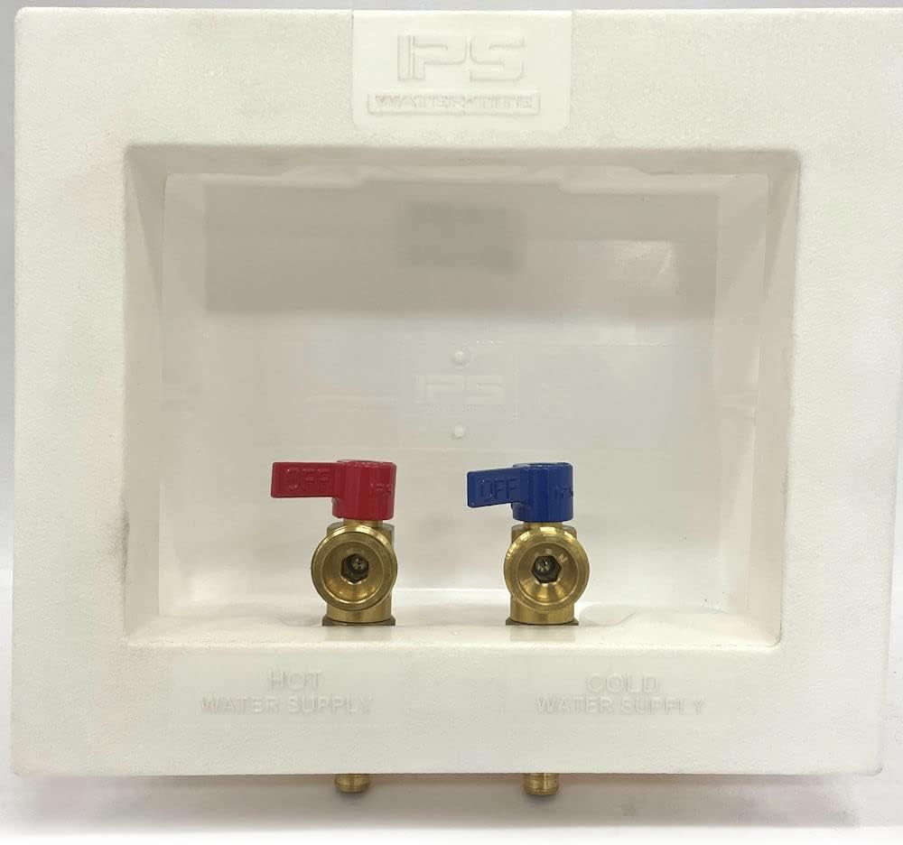 WaterTite Du-All Dual Drain Washing Machine Outlet Box with Valves & Frame-82057