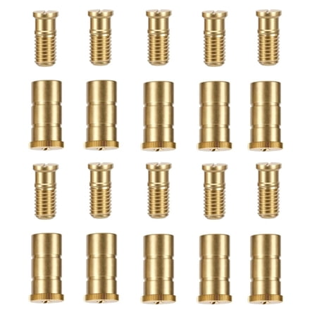 WaterWarden Brass Anchors for Installing Inground Pool Safety Rectangle Covers, 10 Pack