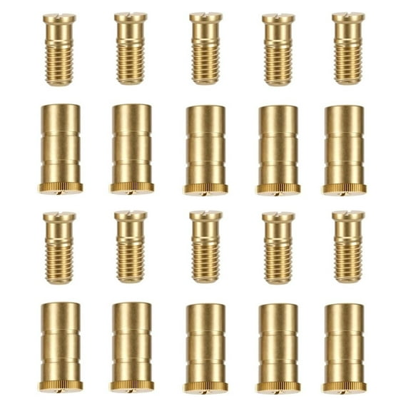 WaterWarden Brass Anchors for Installing Inground Pool Safety Rectangle Covers, 10 Pack