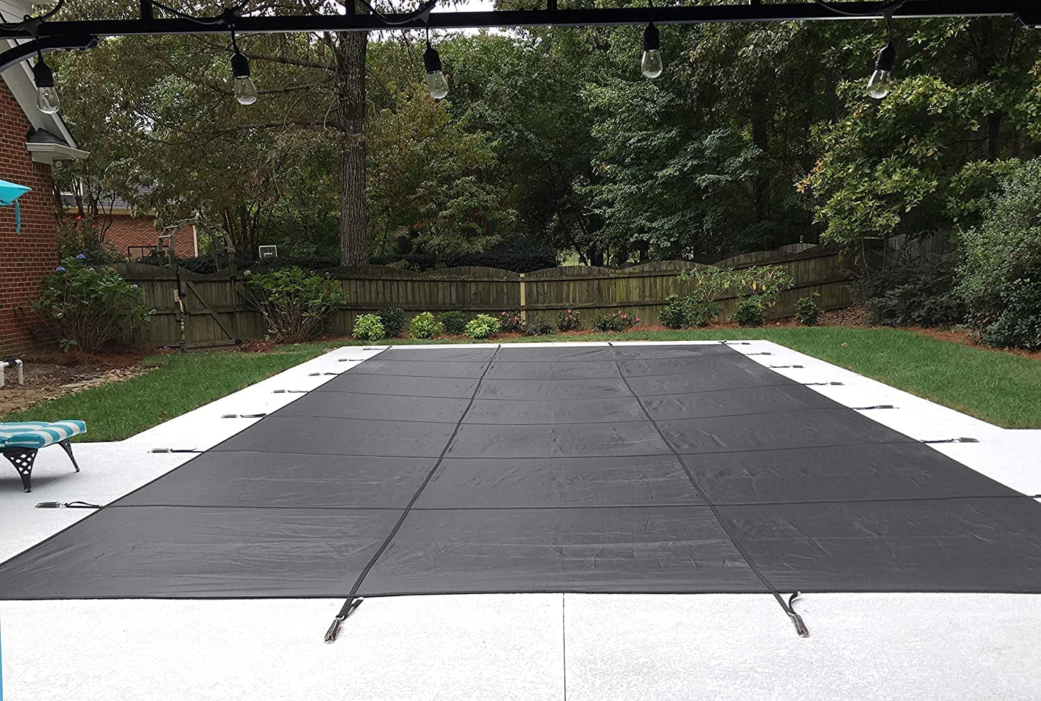 WaterWarden Safety Pool Cover for Inground Pool 16’ x 34’ Rectangle, 15