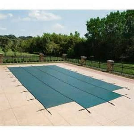WaterWarden in-Ground Pool Safety Cover Fits 16’ x 32’, Center End Step, UL Classified to ASTM F1346