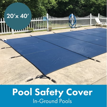 WaterWarden in-Ground Pool Safety Cover Fits 20’ x 40' Rectangle Pool, UL Classified to ASTM F1346
