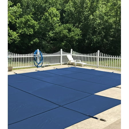 WaterWarden in-Ground Pool Safety Cover Rectangle, Fits 20' x 40'+4' x 8', 2 Foot Offset Left, UL Classified to ASTM F1346