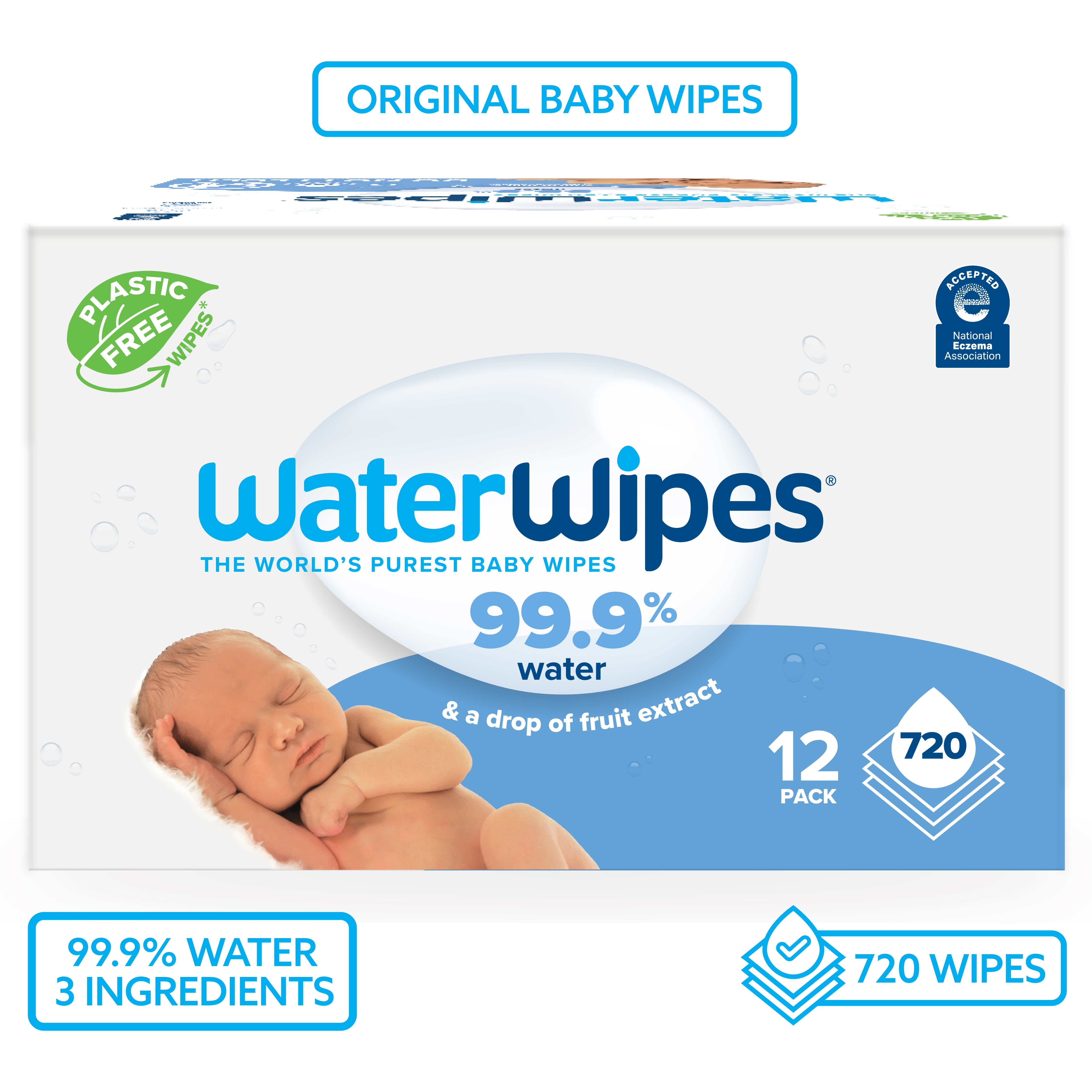 WaterWipes Plastic Free Original 99 9% Water Based Baby Wipes WaterWipes Plastic Free Original 99 9% Water Based Baby Wipes