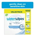 thumbnail image 1 of WaterWipes Sensitive Pure & Textured Wipes, 3-In-1 Cleans, Cares, Protects, 99.9% Water, Unscented & Hypoallergenic, 288 Count + Bonus Pack, 1 of 12