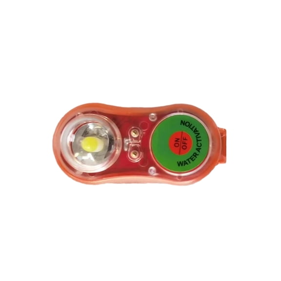 Wateractnation Life Vest Light , Bright Red Emergency Survival Light For Kayaking Boating Sailing Fishing