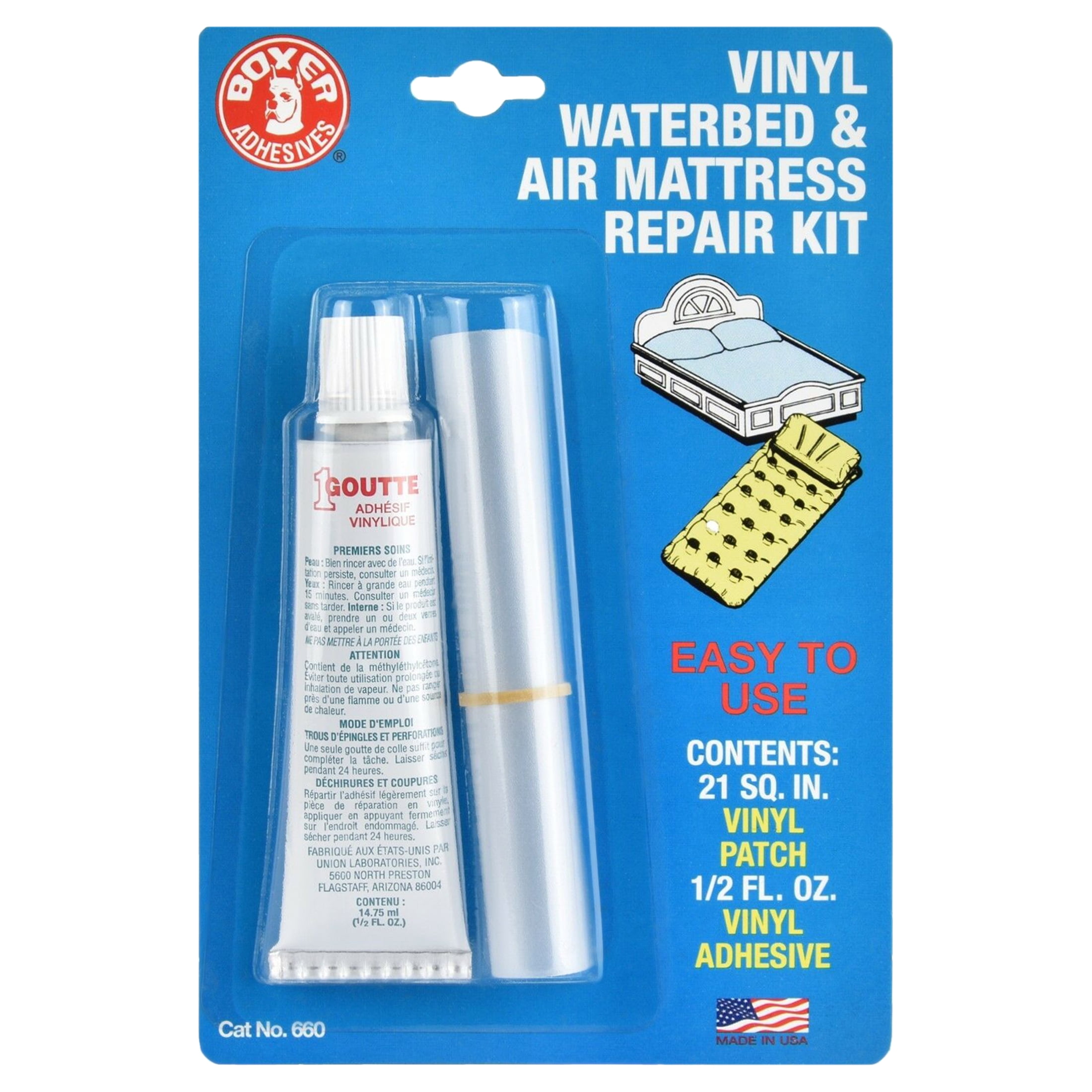 Hardcore Water Sports Repair Kit for Supreme Air-Flow Mattress | Vinyl Glue  | Gray Patches