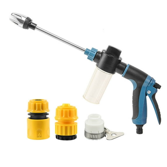 Waterblitz Pressure Washer Nozzle - High Pressure Water Gun with 360° Rotation & Several Spray Modes, Turbo Washer Attachment for Garden Hose, Car Washing, Patio & Courtyard Cleaning