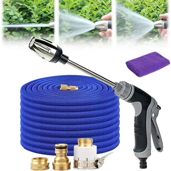 Waterblitz Pressure Washer, Water Blitz Power Washer, 2025 New Turbo Cleaning Machine for Garden Hose, with 360° Rotating for Three Spray Modes (Water Gun+Connector+15m Hose)