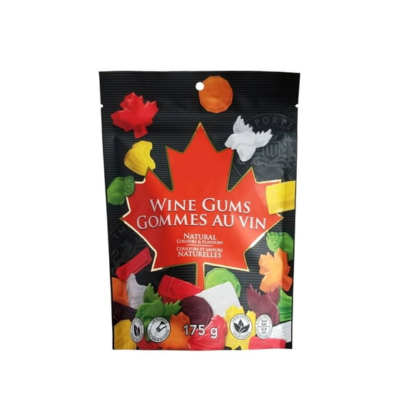 Waterbridge Wine Gums, Canadian Shapes, 175g/6 oz. Bag