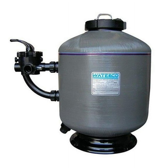 Waterco 220008204NA 20 in. 50 PSI SM500 Micron Side Mount Filter with 8 in. Neck & 1.5 in. Bulkhead Connection