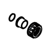 Waterco USA 1 in. Half Multicyclone Union Adapter, Black