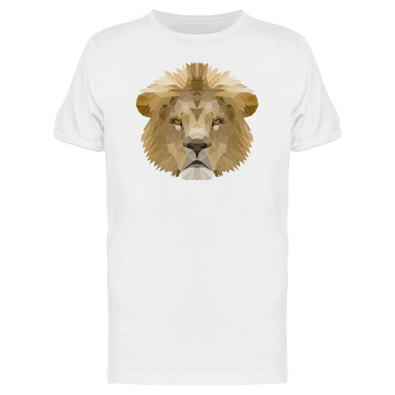 Watercolor Abstract Lion Head T-Shirt Men -Image by Shutterstock, Male Medium