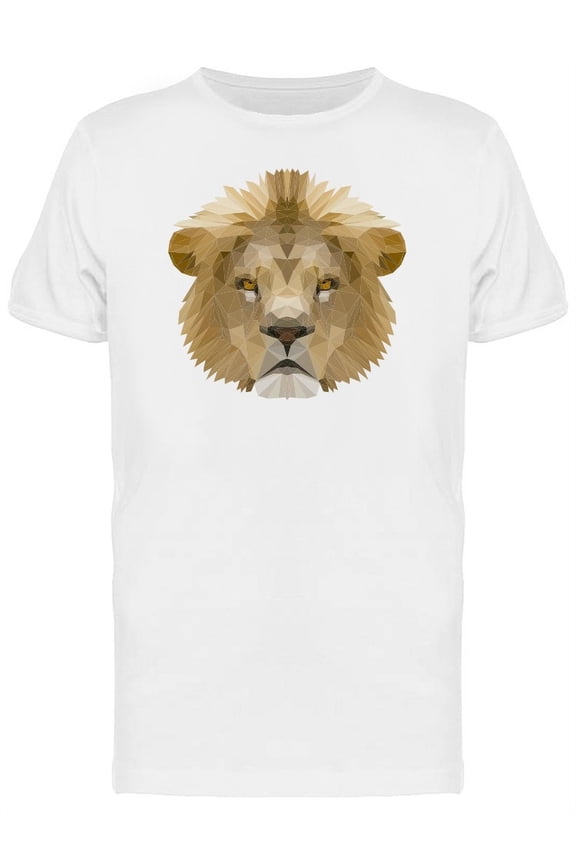 Watercolor Abstract Lion Head T-Shirt Men -Image by Shutterstock, Male x-Large