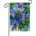 thumbnail image 1 of Watercolor Abstract Purple Lilac and Jasmine Flowers Spring Garden Flag 12×18 Inch Small Vertical Double Sided Seasonal Outside Decor for Farmhouse Yard, 1 of 5
