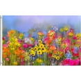 Watercolor Abstract Wildflower Flowers Daisy Spring Summer Seasonal