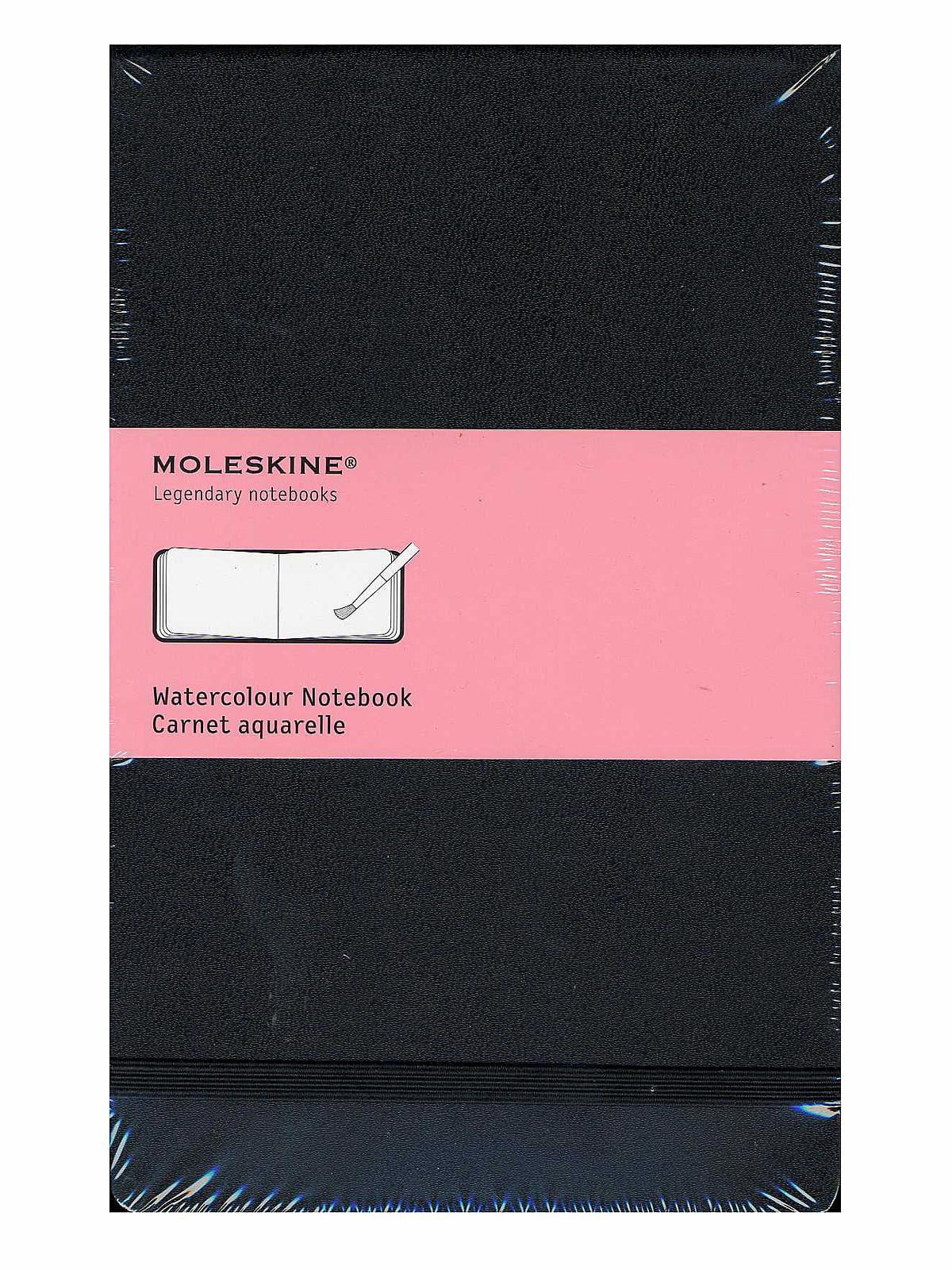 Watercolor Albums 5 in. x 8 1/4 in., 72 pages, black (pack of 2)