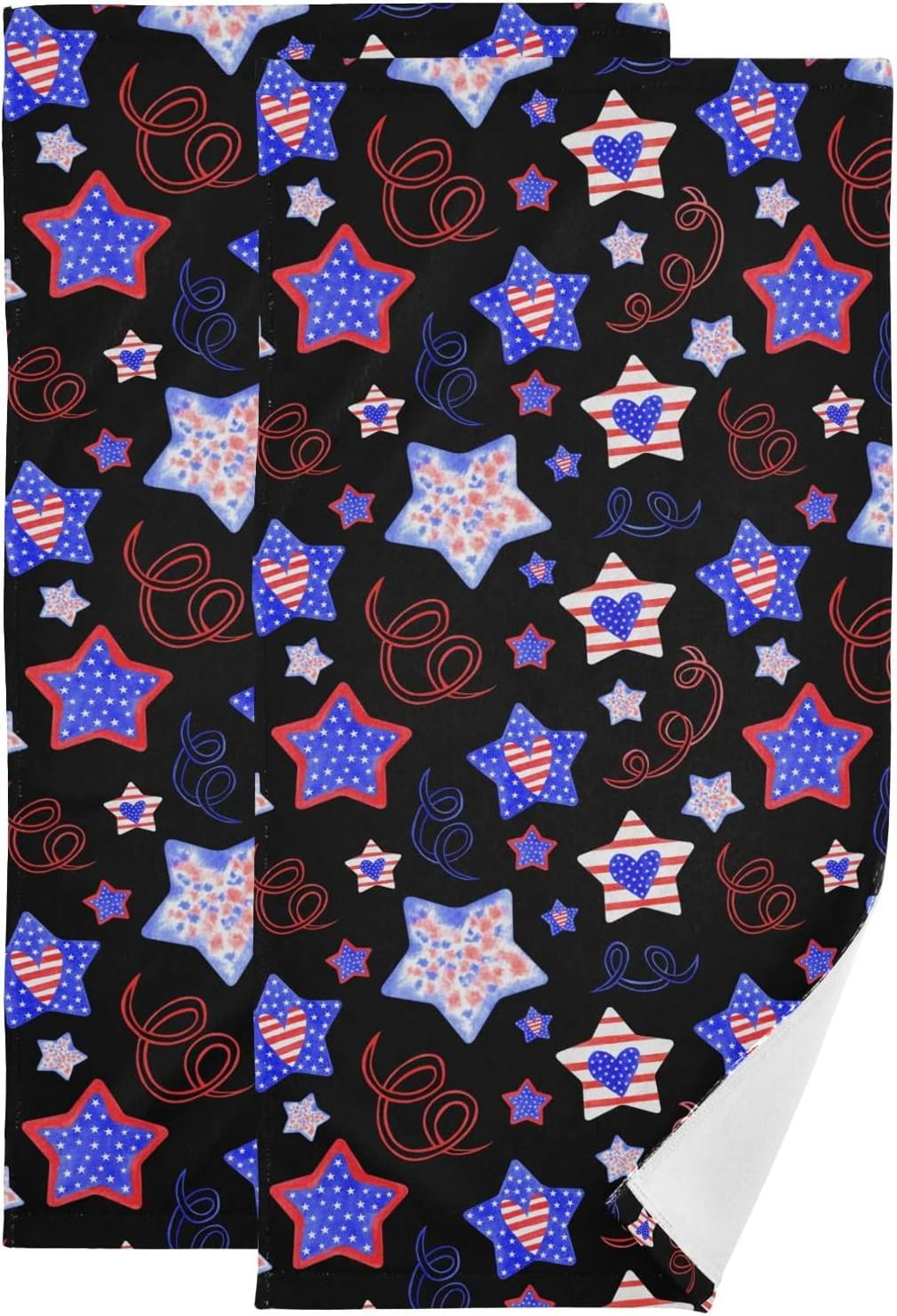 4th of july finger tip towels