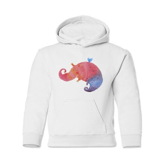 Watercolor Animal Hoodie Juniors -Image by Shutterstock,  Large
