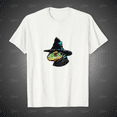 thumbnail image 1 of Watercolor Animals Sorcerer Lizard Graphic Unisex T-Shirt, for men & women, up to size 5XL, 1 of 2
