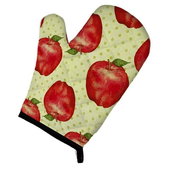 Watercolor Apples & Polkadots Oven Mitt