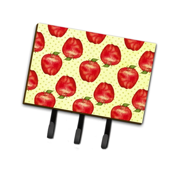 Watercolor Apples and Polkadots Leash or Key Holder