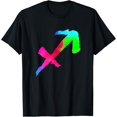thumbnail image 1 of Watercolor Arrow Zodiac Sign Symbol Horoscope Sagittarius T-Shirt, 1 of 4