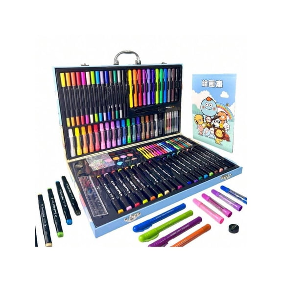 Watercolor Art Set Deluxe Painting and Drawing Kit with Vibrant Watercolors Sketch Pads and Coloring Book Professional Art Supplies Box for Beginners Artists and School