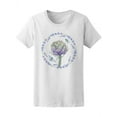 thumbnail image 1 of Watercolor Artichoke & Lavender T-Shirt Women -Image by Shutterstock, Female XX-Large, 1 of 2