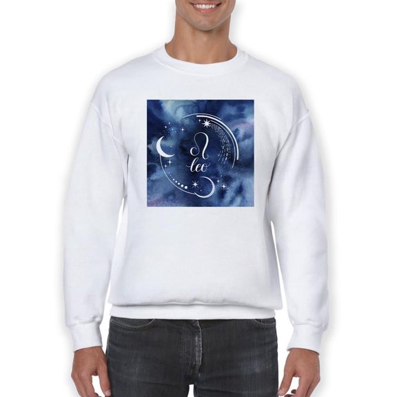 Watercolor Astrology V Sweatshirt Men -Grace Popp Designs, Male 5X-Large