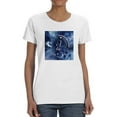 thumbnail image 1 of Watercolor Astrology V T-Shirt Women -Grace Popp Designs, Female Medium, 1 of 4