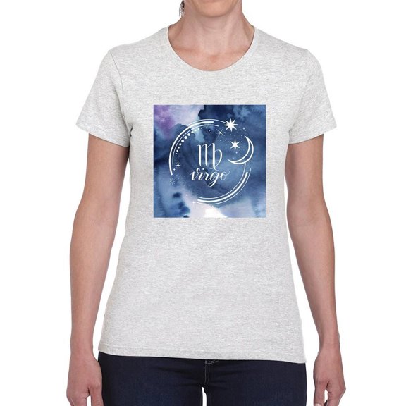 Watercolor Astrology Vi T-Shirt Women -Grace Popp Designs, Female XX-Large