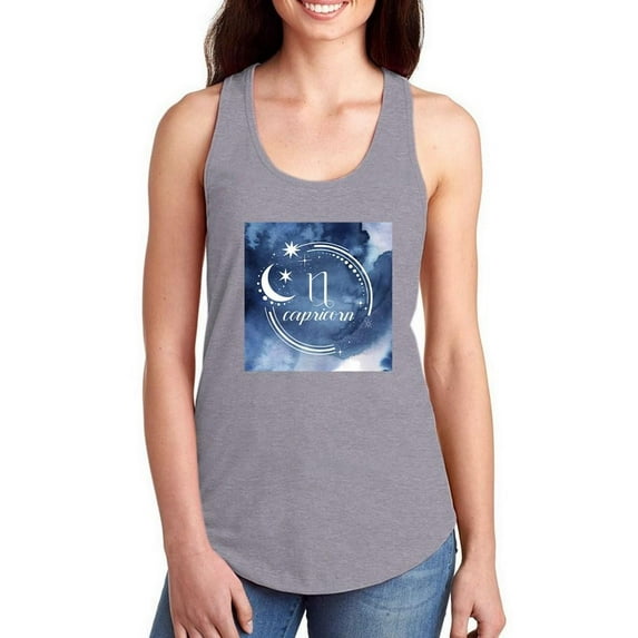 Watercolor Astrology X Racerback Tank Women -Grace Popp Designs, Female Large