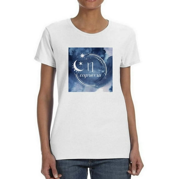 Watercolor Astrology X T-Shirt Women -Grace Popp Designs, Female Medium