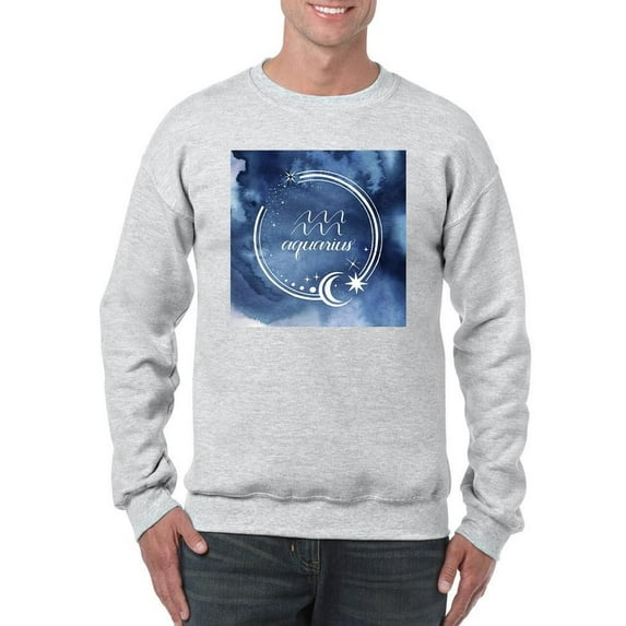 Watercolor Astrology Xi Sweatshirt Men -Grace Popp Designs, Male XX-Large