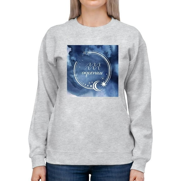 Watercolor Astrology Xi Sweatshirt Women -Grace Popp Designs, Female 5X-Large