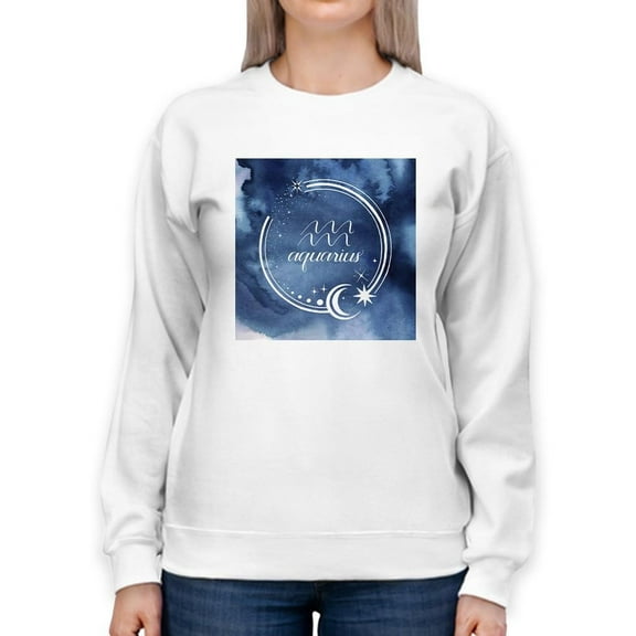 Watercolor Astrology Xi Sweatshirt Women -Grace Popp Designs, Female XX-Large