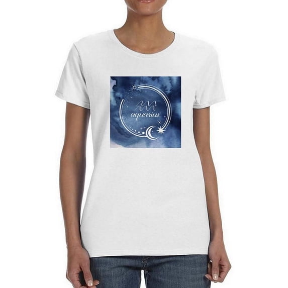 Watercolor Astrology Xi T-Shirt Women -Grace Popp Designs, Female x-Large