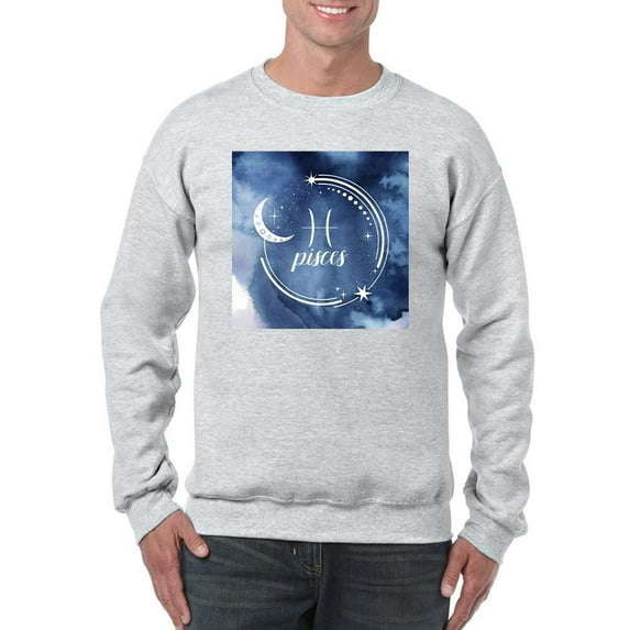 Watercolor Astrology Xii Sweatshirt Men -Grace Popp Designs, Male 5X-Large